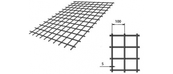 Сетка сварная (дорожная) 100х100х5мм 1,5х2м купить с доставкой в Московском